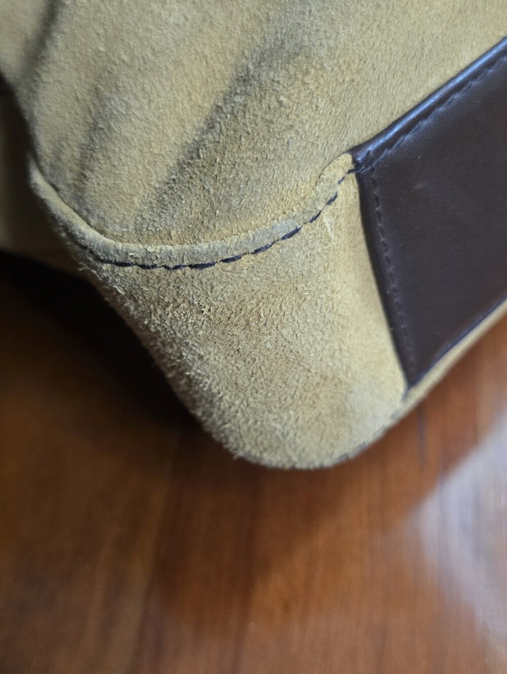 Vintage Ralph Lauren Y2K Genuine Suede Shoulder Bag - Picture 5 of 13